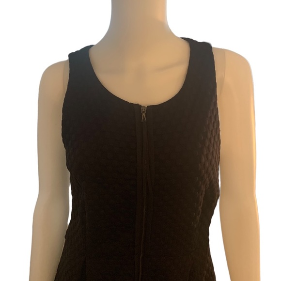Anthropologie Leifsdottir Sleeveless zip black dress Size 10 - Picture 5 of 11
